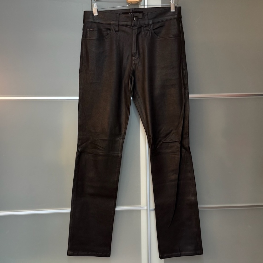 Joe's Jeans Black Lambskin Jeans